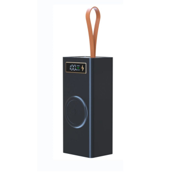 DIY wireless magnetic power bank 24×18650 Li-Ion, black