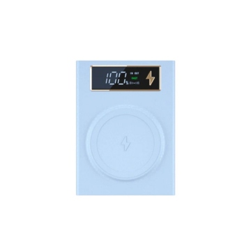 DIY wireless magnetic power bank 4×18650 Li-Ion, blue