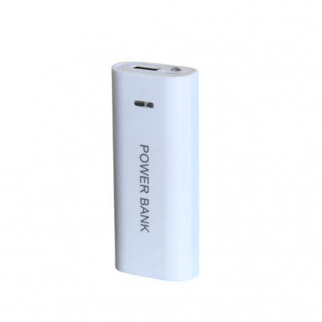 DIY mini powerbank 2×18650, white