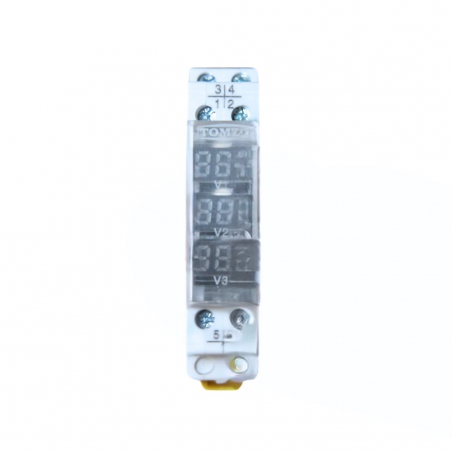 Jednofázový LED voltmetr s digitálním displejem AC 40 V ~ 500 V