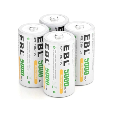 EBL nabíjecí C baterie NI-MH 5000mAh - 2ks