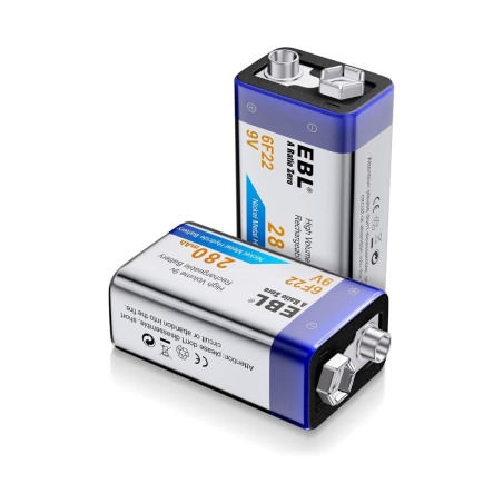 EBL nabíjecí 9V NI-MH baterie 280mAh