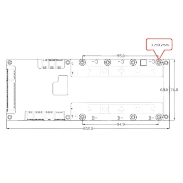 BMS 8S-20S LiFePO4 150A, schema