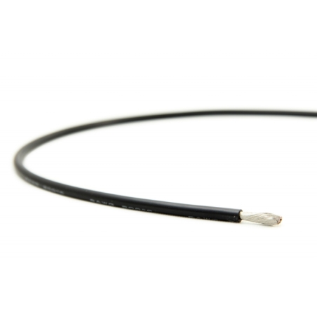 Cable 1/0AWG Ni-Cu fine stranded in silicone black