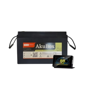 AkuBox LiFePO4 280Ah 12,8V 3,58kWh 200A s externím LCD