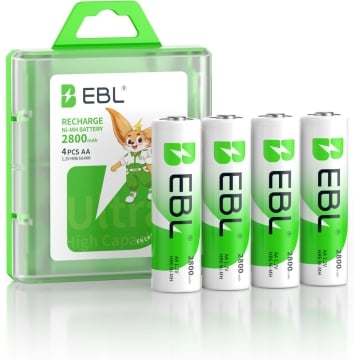 EBL nabíjecí AA baterie 2800mAh 1,2V Mignon - 4ks