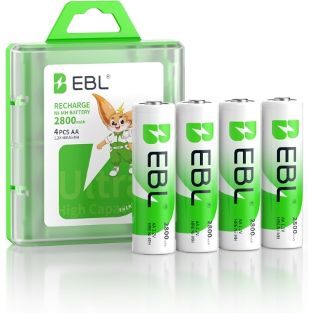 EBL rechargeable AA battery 2800mAh 1,2V Mignon - 4pcs