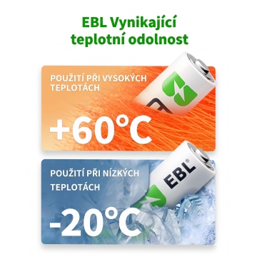 EBL nabíjecí micro AAA baterie 1100mAh 1,2V - 8ks