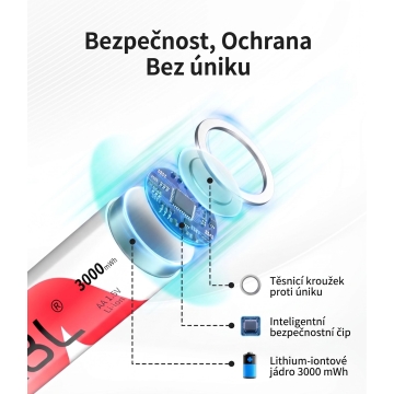 EBL univerzální nabíječka baterií AA AAA 1,5V včetně 8ks AA baterií 3000mWh