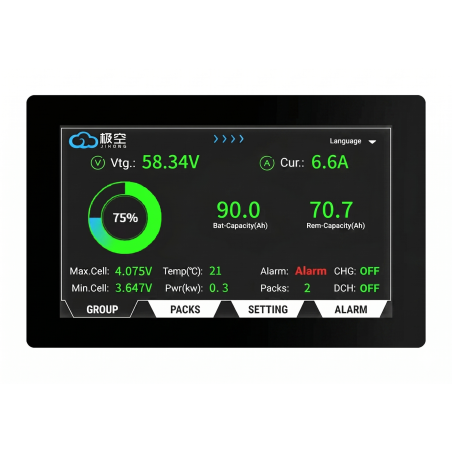 4.3" LCD touchscreen display for JK BMS V19 UART